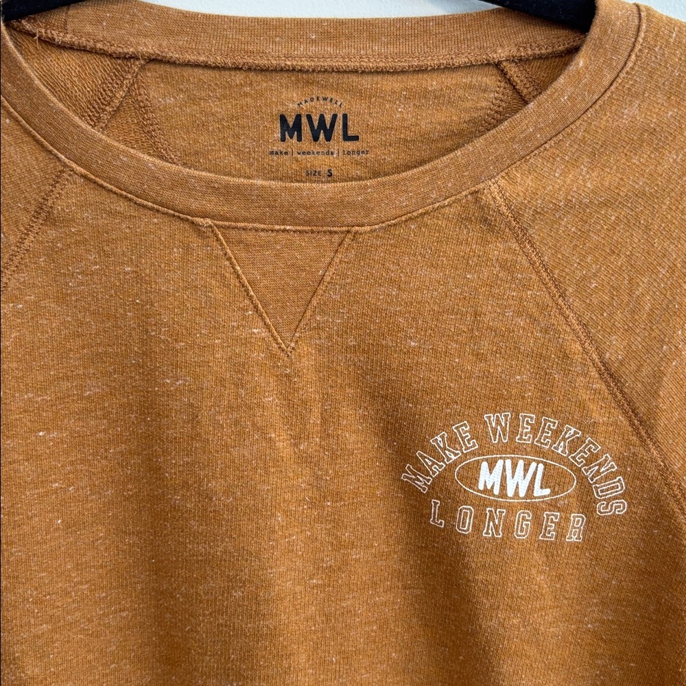 Madewell Tan Long Sleeve Top - Picture 3 of 4